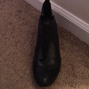 Short black Lucky Brand leather bootie